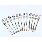 Red Vanilla Angle Dinner Fork Set / 12. Fixed Price $109.49.