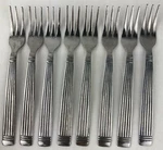 International Silver Stainless Flatware INS323-1 Cocktail Pickle Fork 8 Pieces. Fixed Price $19.98.