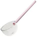 Callaron Glass Spoon 10.03IN Transparent Stirring 25.5X6X3.5CM, Pink. Fixed Price $27.99.