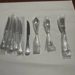 Lenox Textured Neutrals - 18/10 Stainless 24PC. Flatware Set (service For Four). Fixed Price $25.00.