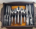 Vintage 70 Pc Set Oneida Venetia Community Stainless Flatware ( Service For 14 ). Fixed Price $274.99.