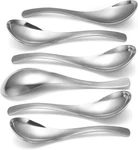 Hiware Thick Heavy-weight Soup Spoons, High Grade Stainless Steel Silver. Fixed Price $16.68.