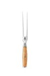 Xinzuo Pro 430 Stainless Steel Meat Carving Fork Barbecue Olivewood Handle. Fixed Price $49.50.