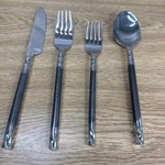 Pier Twist Handle PII17 Glossy 18/8 Stainless China Flatware Setting Of 4. Fixed Price $49.98.