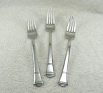 HSV99 Dinner Fork Lot Of 2 Hampton 18/10 Glossy Stainless China Flatware. Fixed Price $24.50.