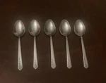 Interpur INR21 Stainless Rose Floral Pattern Table Spoons Set 5 Glossy Japan. Fixed Price $19.53.