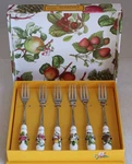 Portmeirion Pomona Set Of 6 Pastry Dessert Forks Stainless PM1102. Fixed Price $29.98.