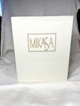 4 Mikasa Antique Lace Ice Tea Glasse -gold Bands -new In BOX-8.25". Fixed Price $39.00.