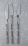 Stanley Roberts SRB107 Mixed Lot 14 Stainless Faux Wood Insert Inlay. Fixed Price $34.49.