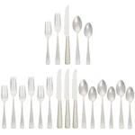 Amazon Basics 20-PIECE Stainless Steel Flatware Set W/ Square Edge. Fixed Price $33.56.