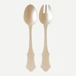 Sabre Paris Honorine Salad Serving Set, 2-PIECE Acrylic Servers, Pearl, 10-INCH. Fixed Price $49.50.
