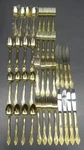 Flatware 40PC Sango Gold Electroplate SNF1 Service For 8. Fixed Price $39.95.