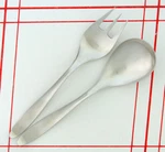 Vintage Mcm Salad Serving Fork & Spoon Set Lauffer Design / Hugo Pott 2721. Fixed Price $99.00.