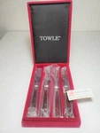 Towle Stainless Steel Enamel Cocktail Fork (set Of Four). Fixed Price $12.00.