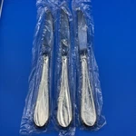 (3) Nip Oneida Stainless Flight / Reliance Dinner Knives - Set Of Usa Made New. Fixed Price $9.99.
