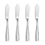 Keawell Premium 4-PIECE 7" Louis Hammered Butter Knives, 18/10 Stainless Stee.... Fixed Price $28.09.