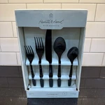 Hearth & Hand With Magnolia Flatware 5PC Black Matte Stainless Steele New Box. Fixed Price $49.97.