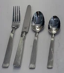 Set Of 4 Pc Reed & Barton 18/0 Stainless Crescendo Ii Fork Knife Spoons New. Fixed Price $24.99.