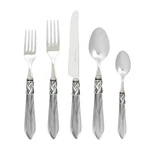 Vietri Aladdin Light Grey Antique Five-piece Place Setting New. Fixed Price $150.00.