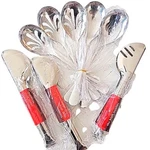 Teivio Stainless Steel Metal Serving Utensils Large Set Of 9 Slotted Spoons..... Fixed Price $17.69.