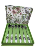 Brand New 6 Tea Spoons Set By Portmeirion Botanic Garden Six Inches Still Box. Fixed Price $16.99.