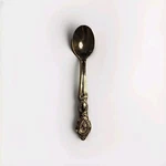 Sango Demitasse Spoon SNF1 Gold Electroplate Discontinued 4 1/2" Floral Rose. Fixed Price $15.99.