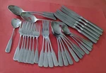 29PC Supreme Cutlery TWS501 Stainless Flatware Japan Fiddle Handle Satin Towle. Fixed Price $65.00.