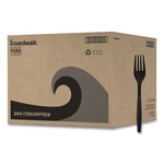 Boardwalk Heavyweight Wrapped Polypropylene Cutlery, 1,000 Forks, Plastic, Black. Fixed Price $42.56.