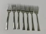 Oneida Ledges Set Of 7 Salad Forks Usa Stainless Flatware. Fixed Price $12.95.