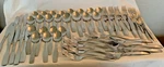 Cambridge Cali Flatware Set Of 63 Stainless Steel Spoons Forks Knives See Descrp. Fixed Price $44.00.