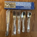 Oneida Saratoga 5 Piece Place Setting Flatware Immaculate 18/10 Stainless Steel. Fixed Price $28.95.