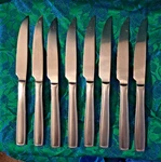 Hampton Tomodashi Cecilia Satin Stainless 8 Serrated Steak Knives. Fixed Price $21.12.