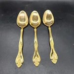 3X Sango Gold Electroplate Stainless Oval Soup Spoon Pattern SNF1 Retired. Fixed Price $16.99.