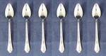 Oneida Silverplate Flatware Fantasy Rose Fruit Spoons - Set Of Six. Fixed Price $14.99.