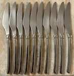 10 Steelite WL2522 Walco 8" Vogue 18 Stainless Solid Handle Steak Knive. Fixed Price $50.99.