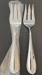 Fortessa Forge 18/10 Glossy Stainless Flatware 2 Large Serving Forks. Fixed Price $28.88.