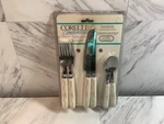 12PC Corelle Coordinates English Breakfast Stainless Flatware Set *pink Rose New. Fixed Price $99.97.