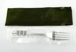 Christofle Chinon Sterling Silver Individual Salad Fork Packaging With Bag. Fixed Price $448.88.