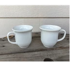 Threshold White Ceramic Coffee Mug Set 2 Dishwasher & Microwave Safe. Fixed Price $14.99.