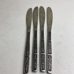 Imperial IMI57 Stainless Flatware Japan Floral Dinner Knives 4PC. Fixed Price $8.97.