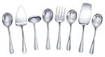 Gourmet Basics By Mikasa Kaylee 8PIECE Stainless Steel Hostess Serving Utensil. Fixed Price $52.80.