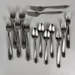 Oneida Stainless Flatware Sestina Forks Spoons Lot Of 14. Fixed Price $19.99.