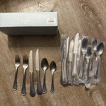 Lenox Textured Neutrals - 18/10 Stainless 24PC. Flatware Set (service For Four). Fixed Price $43.95.
