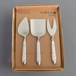 Towle Living Stainless Steel Cheese-knife Set New 6.5. Fixed Price $29.99.