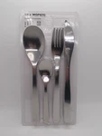 Ikea Mopsig Silverware Tableware Flatware Set 003.430.03 16 Piece New. Fixed Price $22.50.