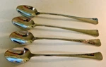 Oneida Stainless Distinction / Fireside Iced Tea Spoons - Set Of Four * Usa. Fixed Price $10.00.