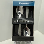 Oneida Teaspoon Set (8PC) Jordan Pattern, Stainless Steel. Fixed Price $9.44.