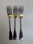 Oneida Lot Of 3 Stainless Steel Dinner Forks, Solid Handle, Glossy Silver. Fixed Price $15.00.