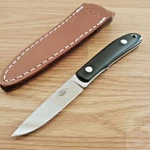 Moki Banff Fixed Knife 3.125" VG-10 Steel Full Tang Blade Black Micarta Handles. Fixed Price $157.89.