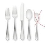 Kate Spade 288746 Magnolia Drive 5-PIECE Flatware Set, Missing Teaspoon. Fixed Price $45.50.